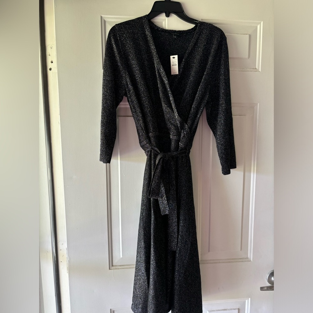 NWT Talbots Shimmery Wrap Dress Size L